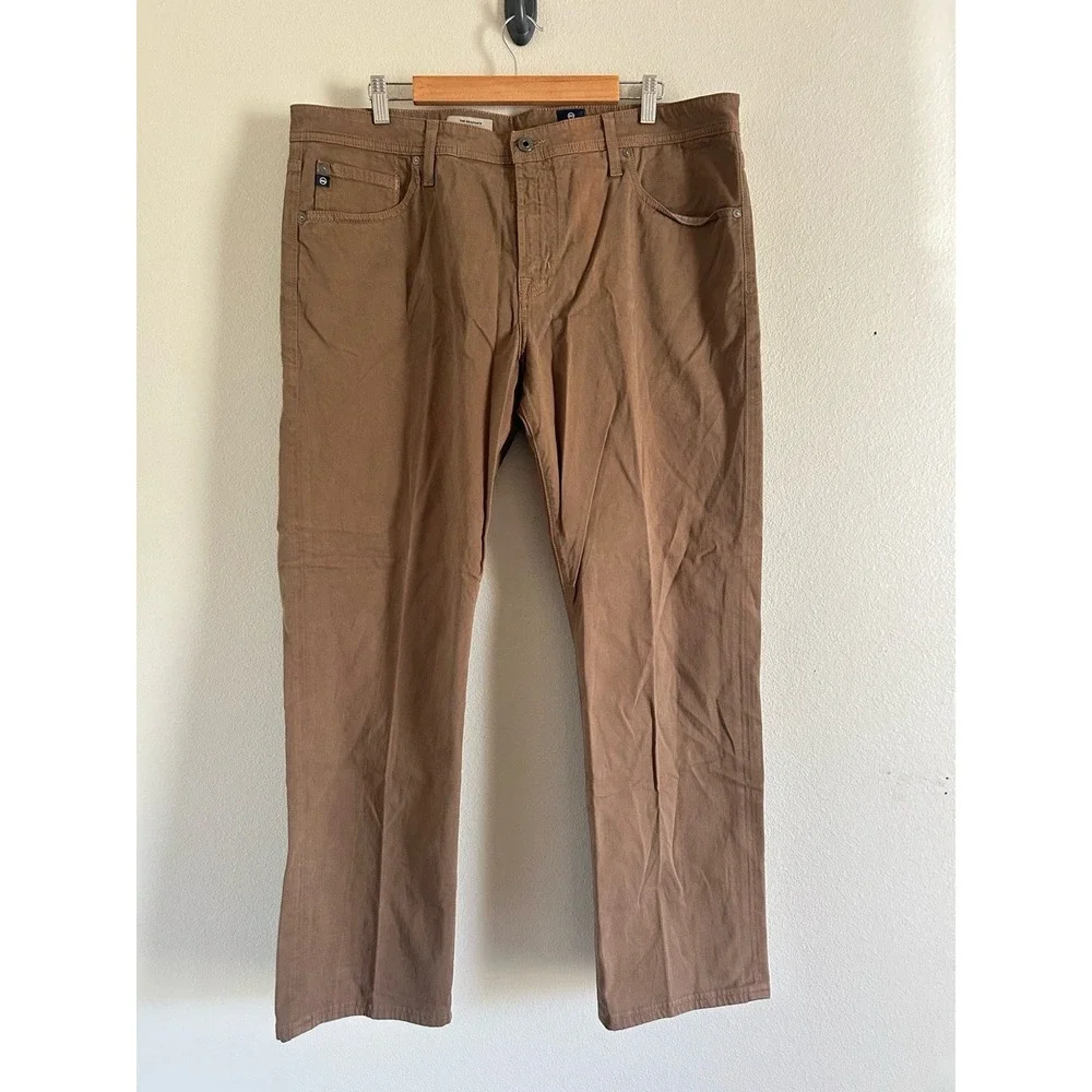 AG Adriano Goldschmied The Graduate Jeans Men's 38x31 Brown Tailored Leg NWOT